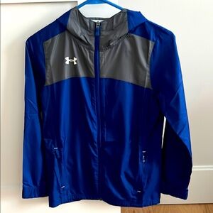 Under Armour Kids Blue and Gray Jacket Medium